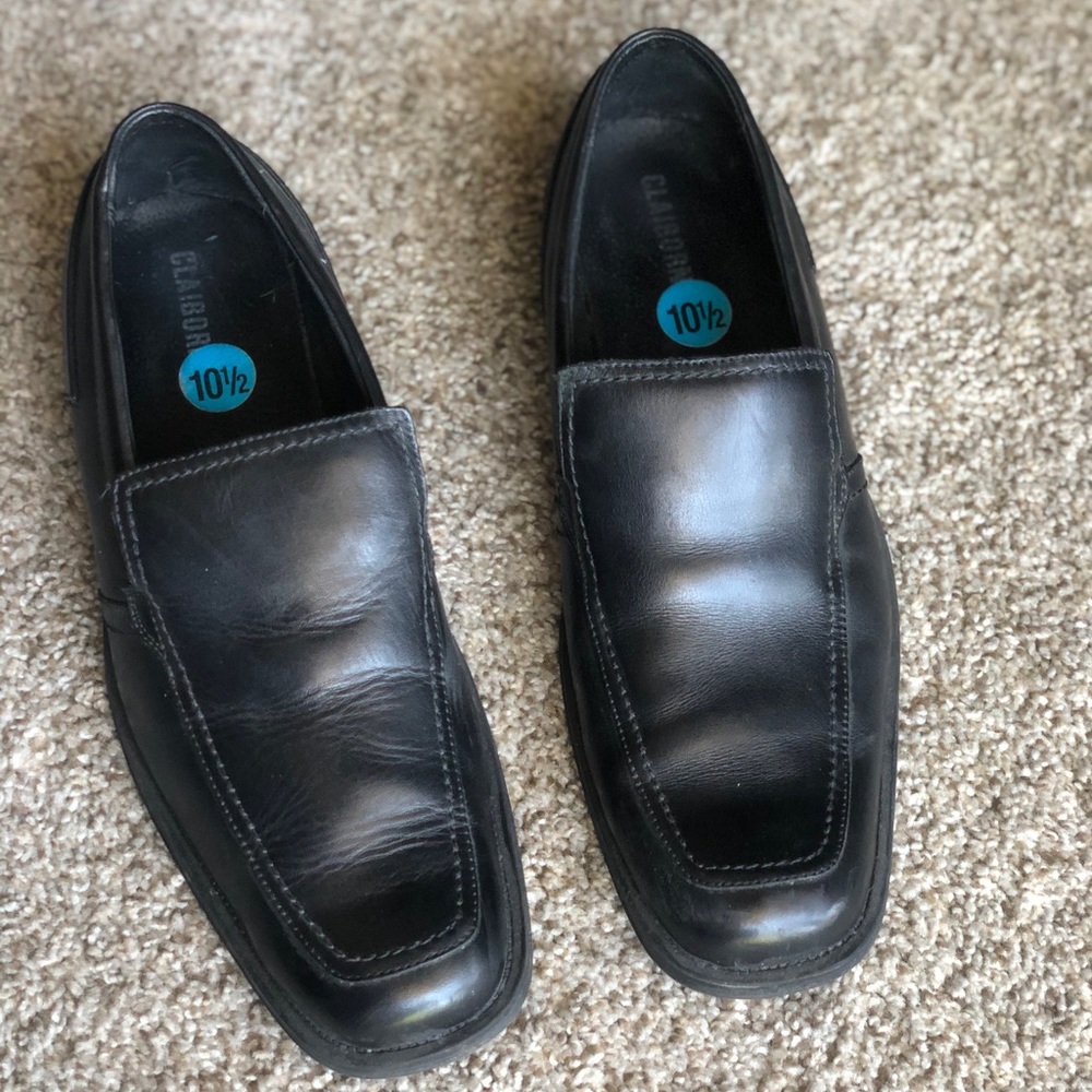Men’s Black Claiborne Dress Shoes